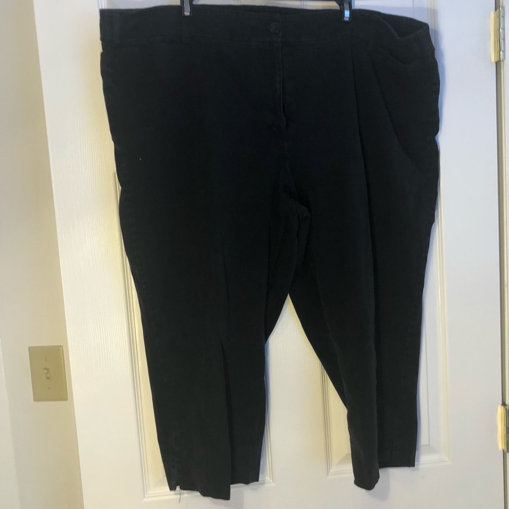 Black Cropped Lane Bryant Dress Pants
